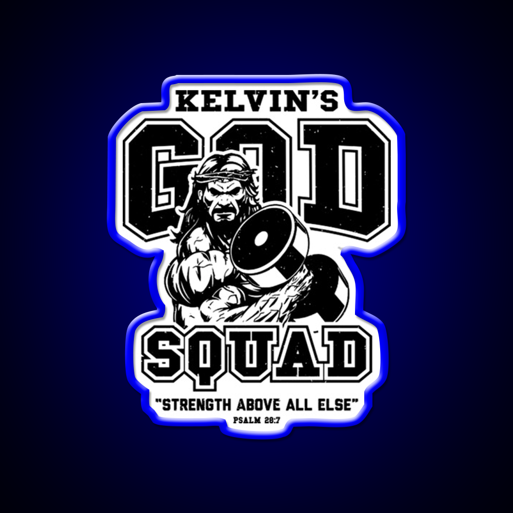 Vintage God Squad Tgym Fitness Led Neon Sign Rgb Color - LED neon sign view 5