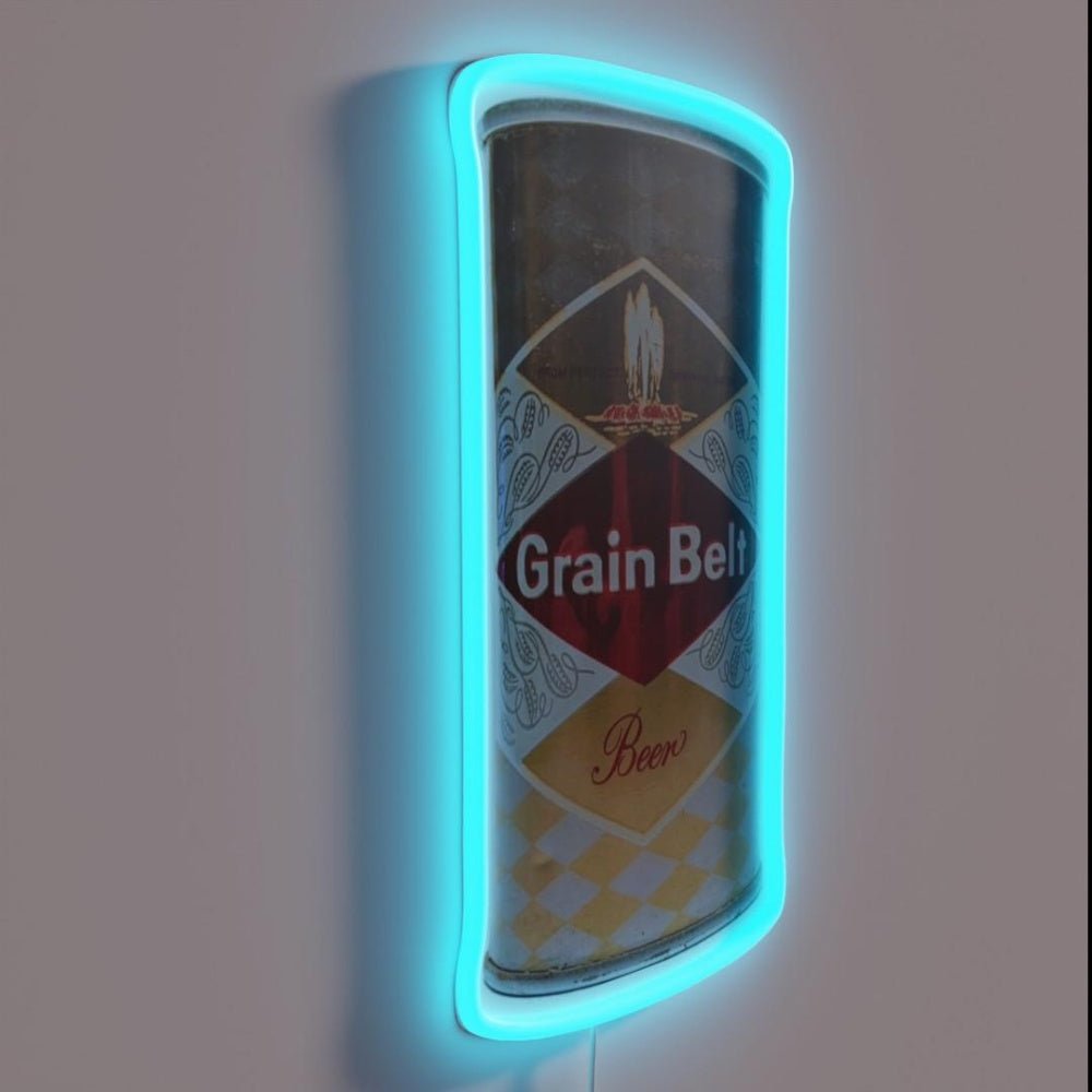 Vintage Grain Belt Beer Can Rgb Led Neon Sign - Shineneon