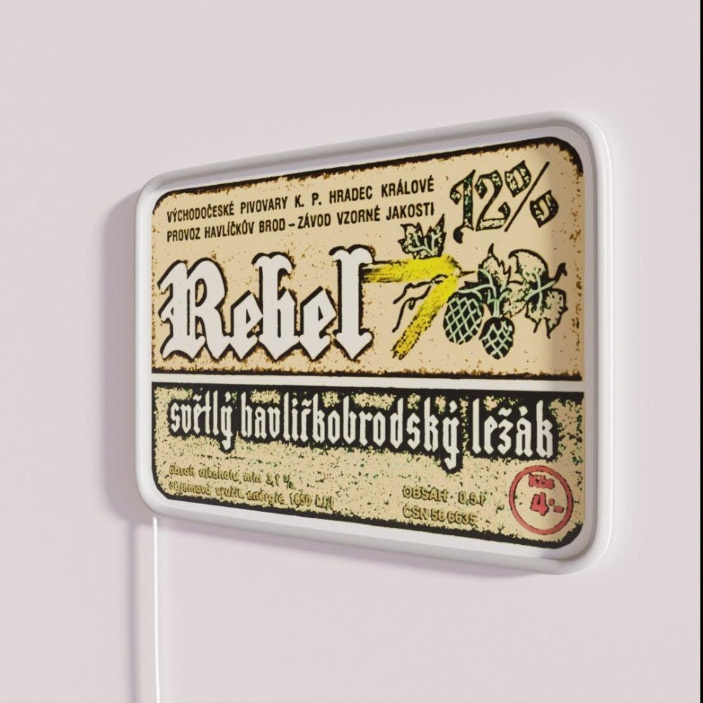Vintage Imported Craft Beer Label Rgb Led Neon Sign Bar Decor - Shineneon