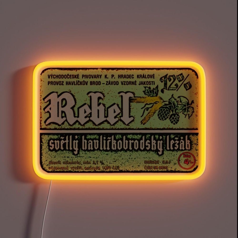 Vintage Imported Craft Beer Label Rgb Led Neon Sign Bar Wall Decor - Shineneon
