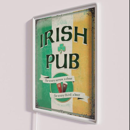 Vintage Irish Pub Sign Rgb Led Neon Sign - Shineneon