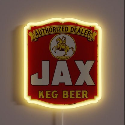 Vintage Jax Keg Beer Rgb Led Neon Sign - Shineneon