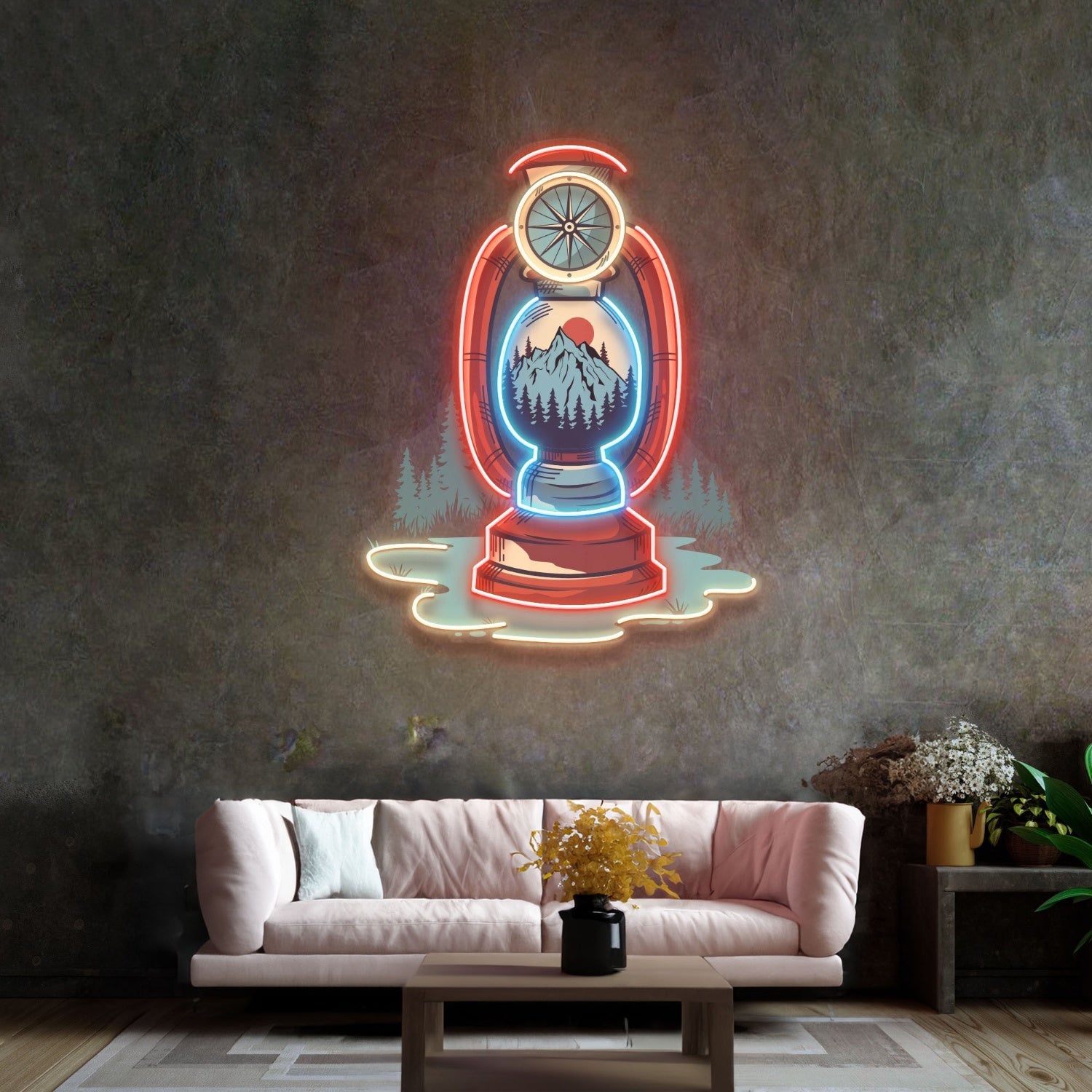 Vintage Lantern Led Neon Sign Light Pop Art - Shineneon