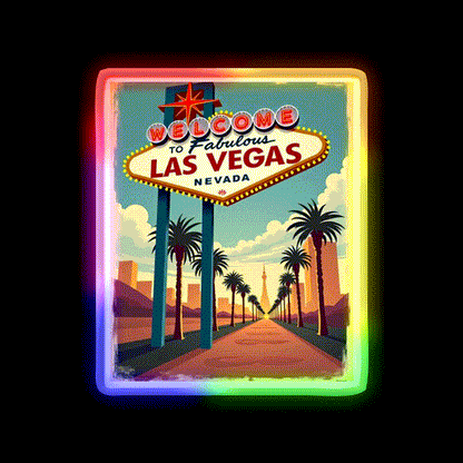 Vintage Las Vegas Strip Welcome Sign Welcome Led Neon Sign Open Sign Rgb Color