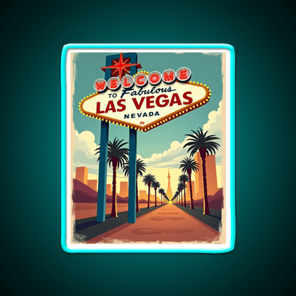 Vintage Las Vegas Strip Welcome Sign Welcome Led Neon Sign Open Sign Rgb Color - Shineneon