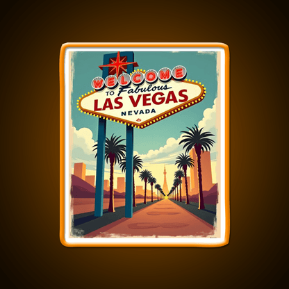 Vintage Las Vegas Strip Welcome Sign Welcome Led Neon Sign Open Sign Rgb Color - Shineneon