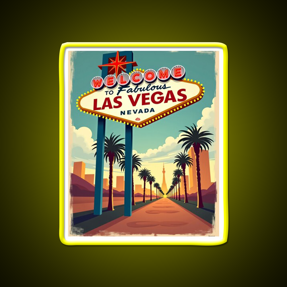 Vintage Las Vegas Strip Welcome Sign Welcome Led Neon Sign Open Sign Rgb Color