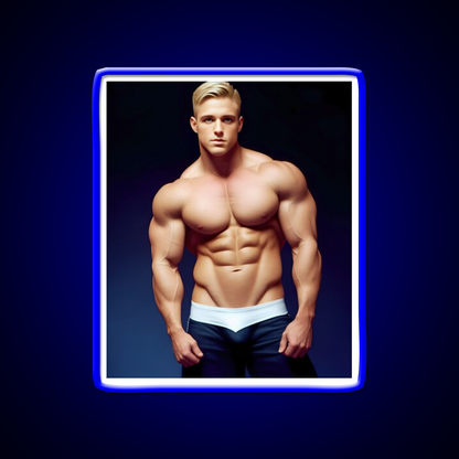 Vintage Male 214 Gym Fitness Led Neon Sign Rgb Color - LED neon sign view 5