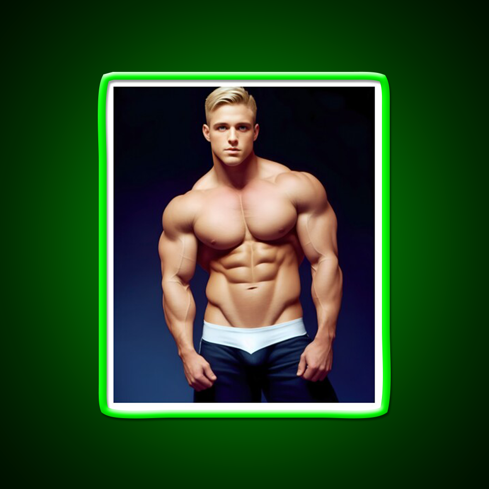 Vintage Male 214 Gym Fitness Led Neon Sign Rgb Color - LED neon sign view 8