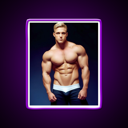 Vintage Male 214 Gym Fitness Led Neon Sign Rgb Color - LED neon sign view 9