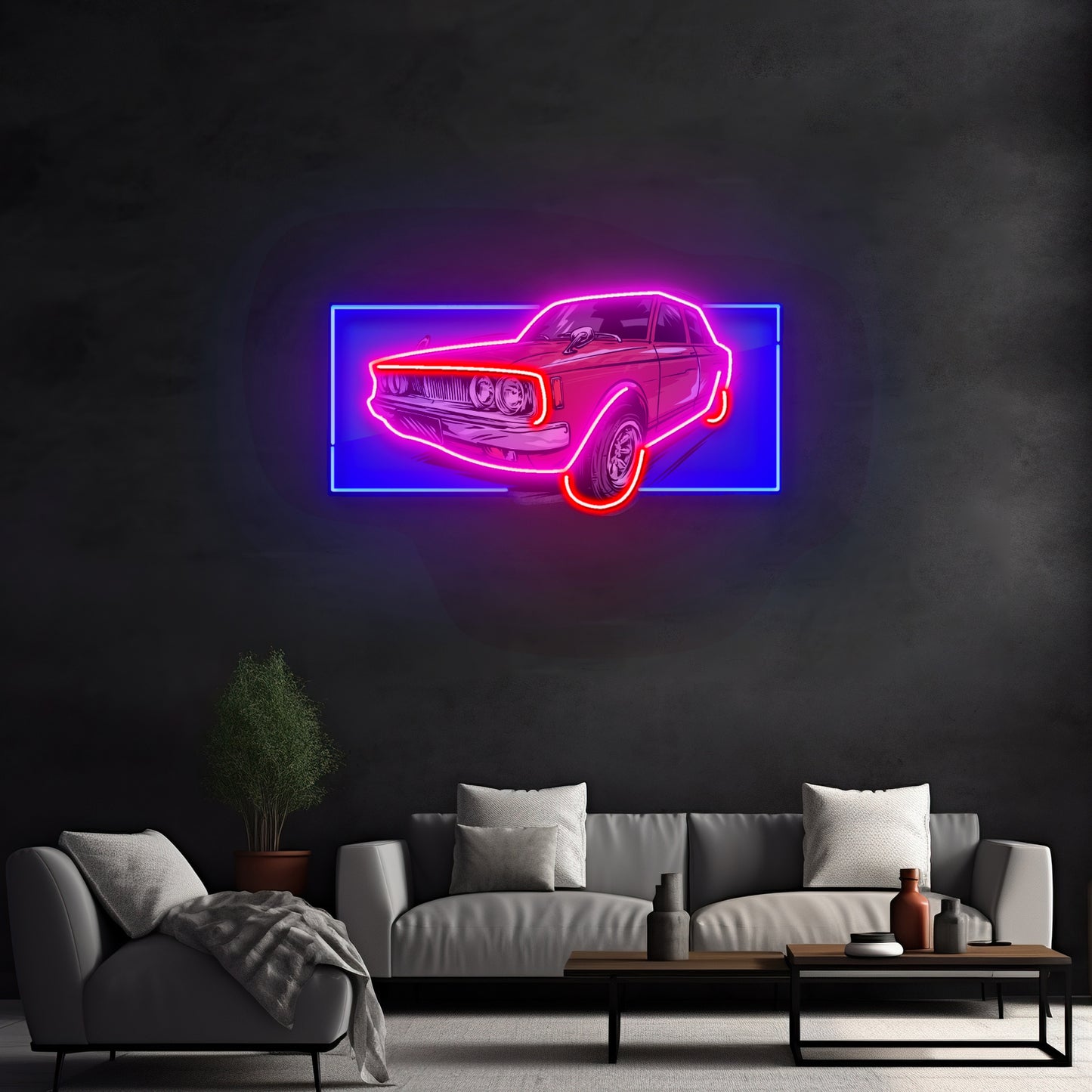 Vintage Old Car Led Neon Sign Light Custom Led Signs