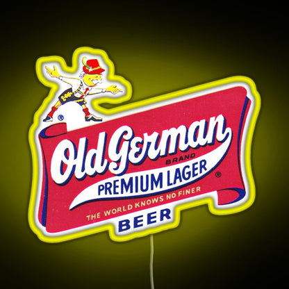 Vintage Old German Beer Logo Rgb Neon Sign - Shineneon