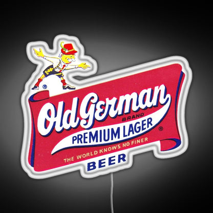 Vintage Old German Beer Logo Rgb Neon Sign - Shineneon