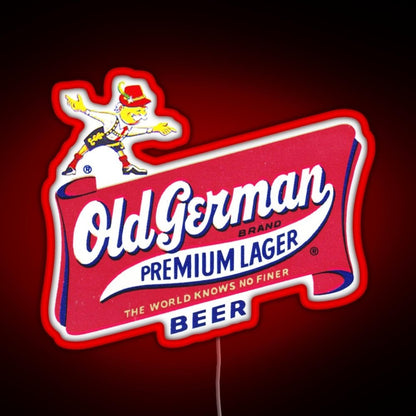 Vintage Old German Beer Logo Rgb Neon Sign - Shineneon