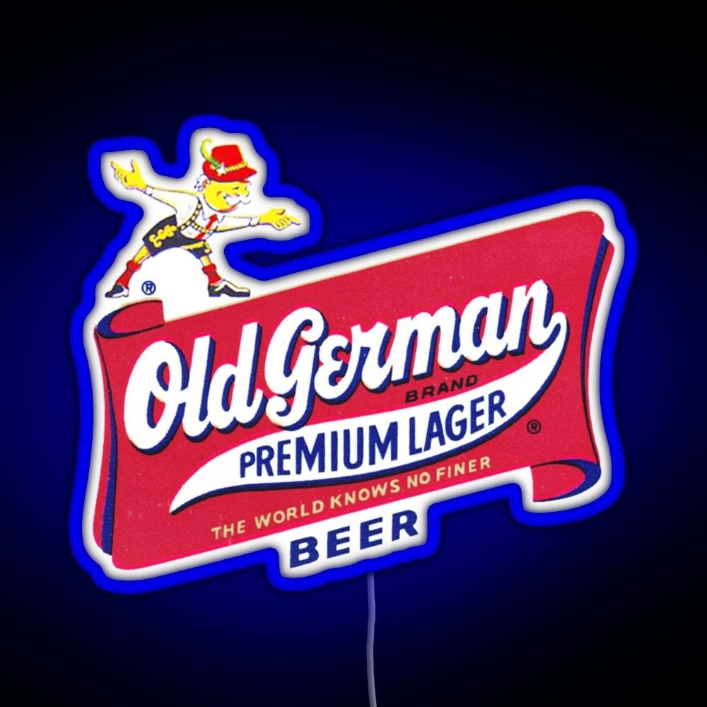 Vintage Old German Beer Logo Rgb Neon Sign - Shineneon