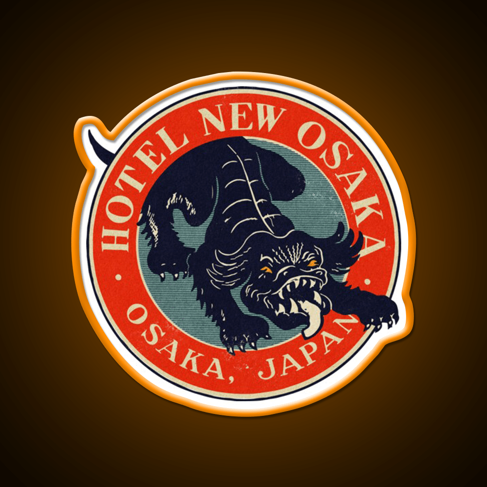 Vintage Osaka Japan Hotel Whiskey Drink Bar Led Neon Sign Rgb Color - Shineneon