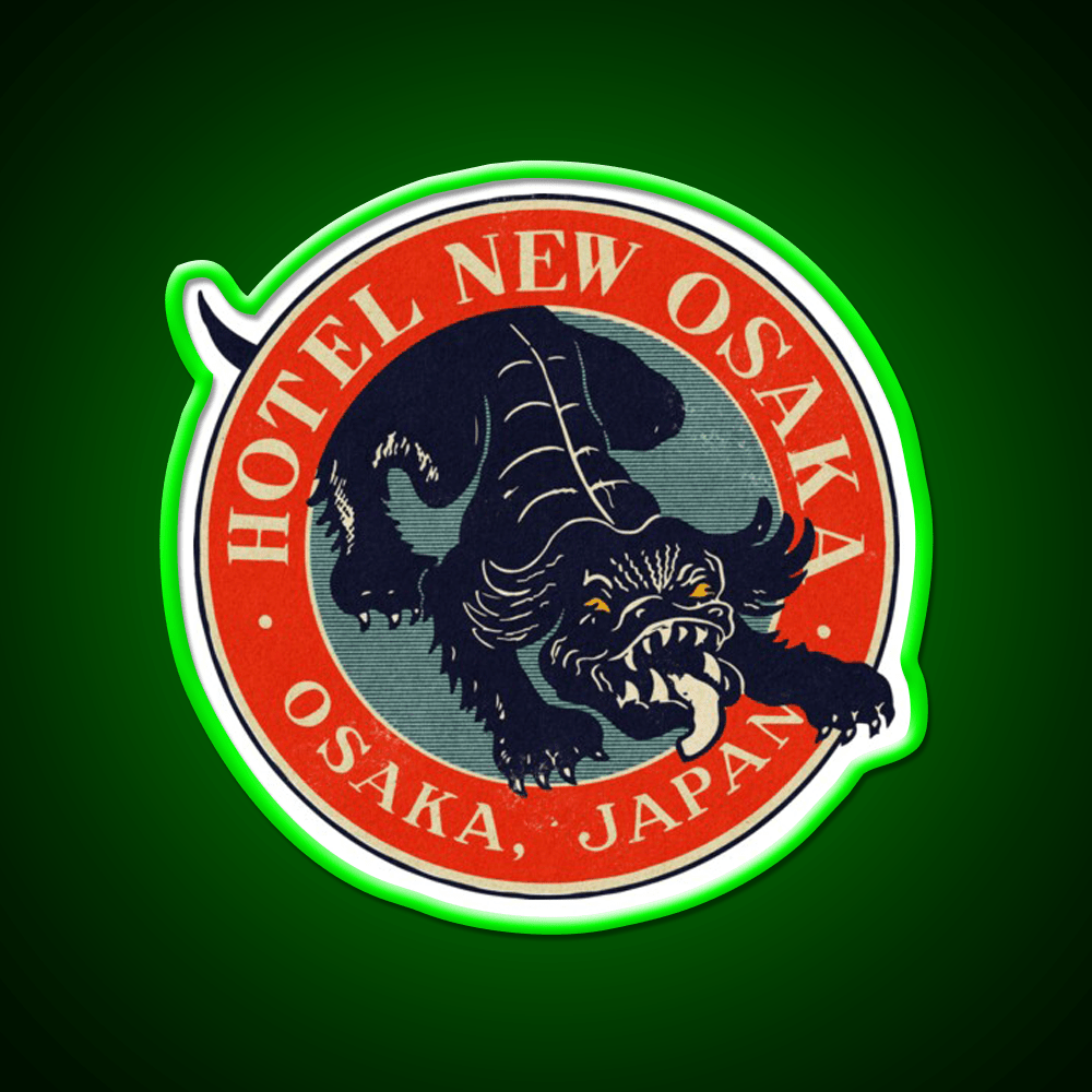 Vintage Osaka Japan Hotel Whiskey Drink Bar Led Neon Sign Rgb Color - Shineneon