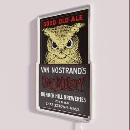 Vintage Owl Brewery Rgb Led Neon Sign - Shineneon