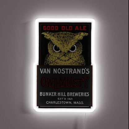 Vintage Owl Brewery Rgb Led Neon Sign - Shineneon