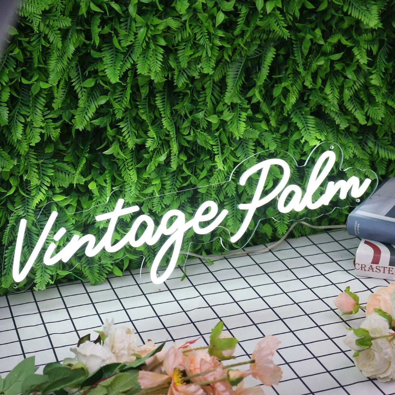 Vintage Palm White Led Neon Sign - Shineneon