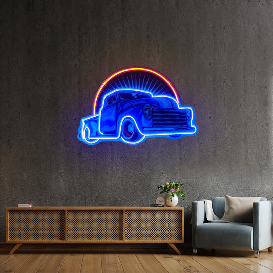 Vintage Pickup Truck Led Neon Sign Light Custom Led Signs