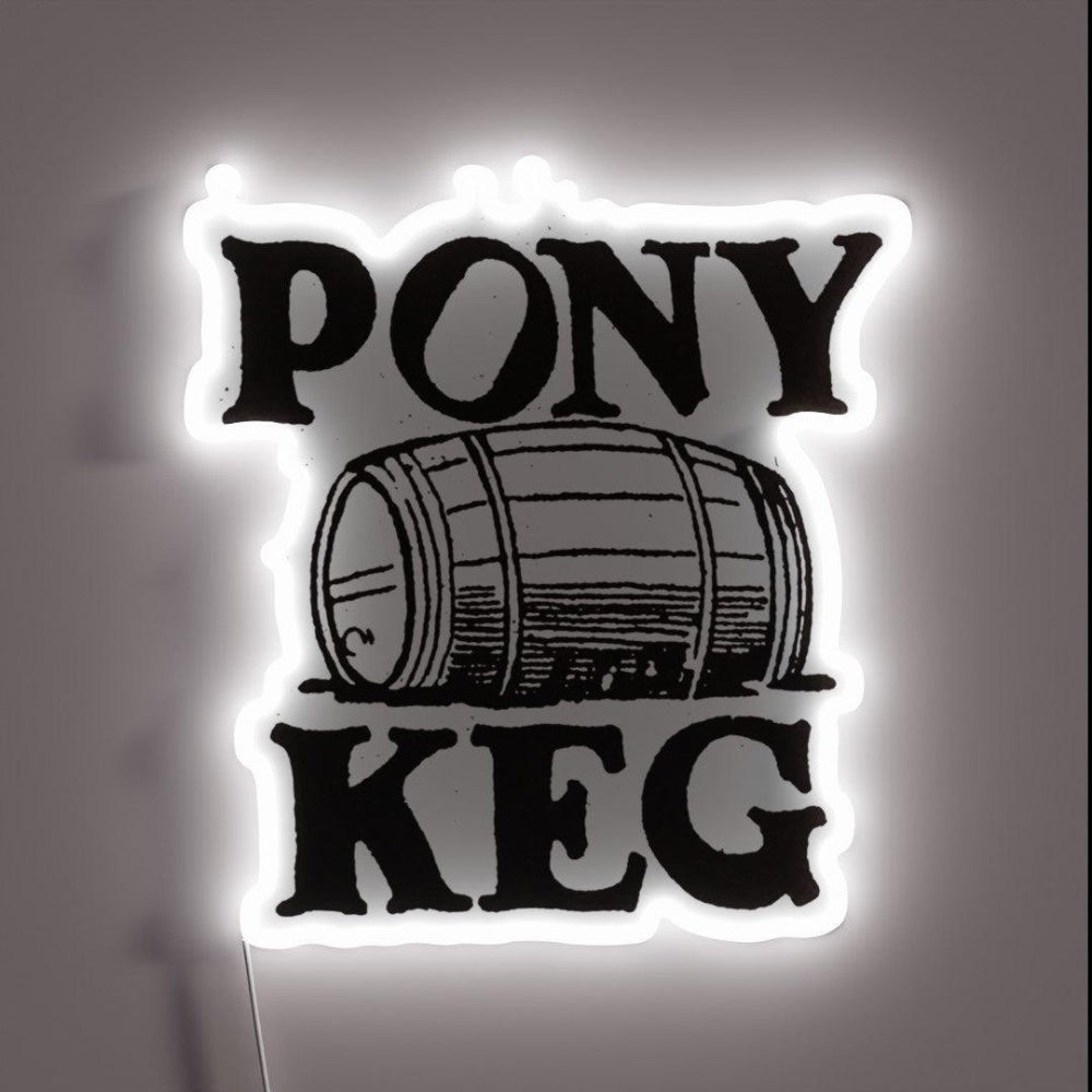 Vintage Pony Keg Rgb Led Neon Sign - Shineneon