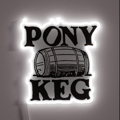 Vintage Pony Keg Rgb Led Neon Sign - Shineneon