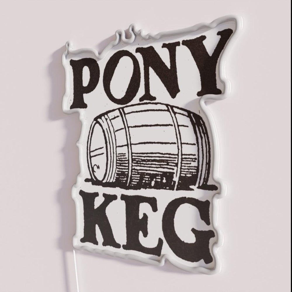 Vintage Pony Keg Rgb Led Neon Sign - Shineneon