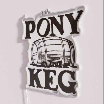 Vintage Pony Keg Rgb Led Neon Sign - Shineneon