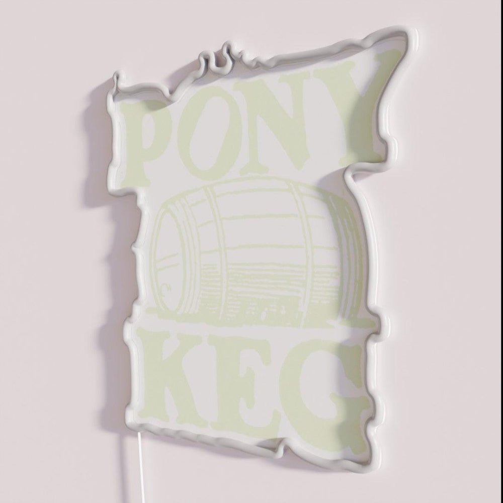 Vintage Pony Keg Rgb Led Neon Sign Bar Wall Decor - Shineneon