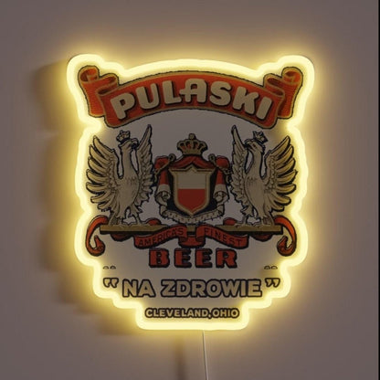 Vintage Pulaski Beer Cleveland Sandusky Ohio Rgb Led Neon Sign - Shineneon