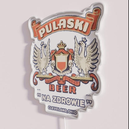 Vintage Pulaski Beer Cleveland Sandusky Ohio Rgb Led Neon Sign - Shineneon