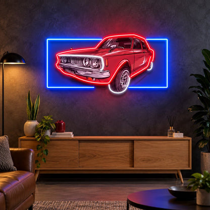 Vintage Red Muscle Car LED Neon Sign - Shineneon