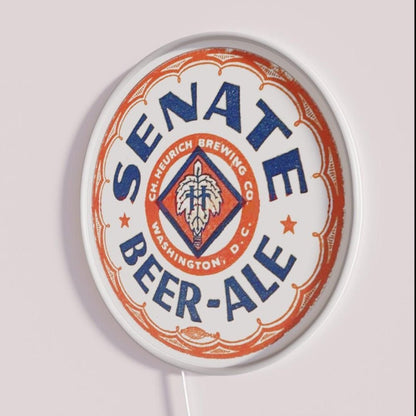 Vintage Senate Beer Heurich Brewing Washington Dc Rgb Led Neon Sign - Shineneon