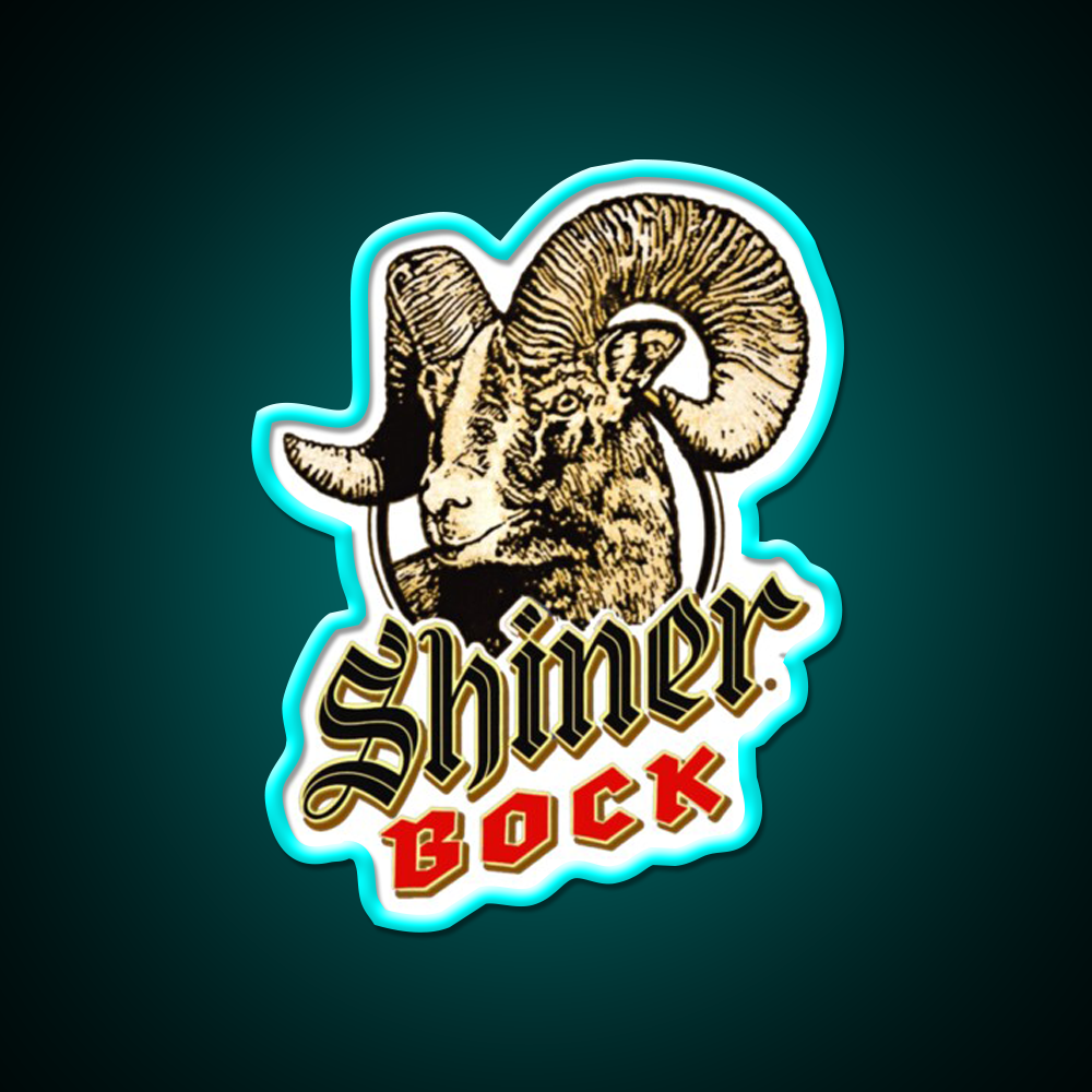 Vintage Shiner Bock Beeer Classic Beer Bar Decor Led Neon Sign Rgb Color - Size and dimension reference