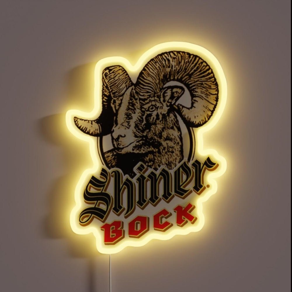 Vintage Shiner Bock Beeer Classic Rgb Led Neon Sign - Shineneon