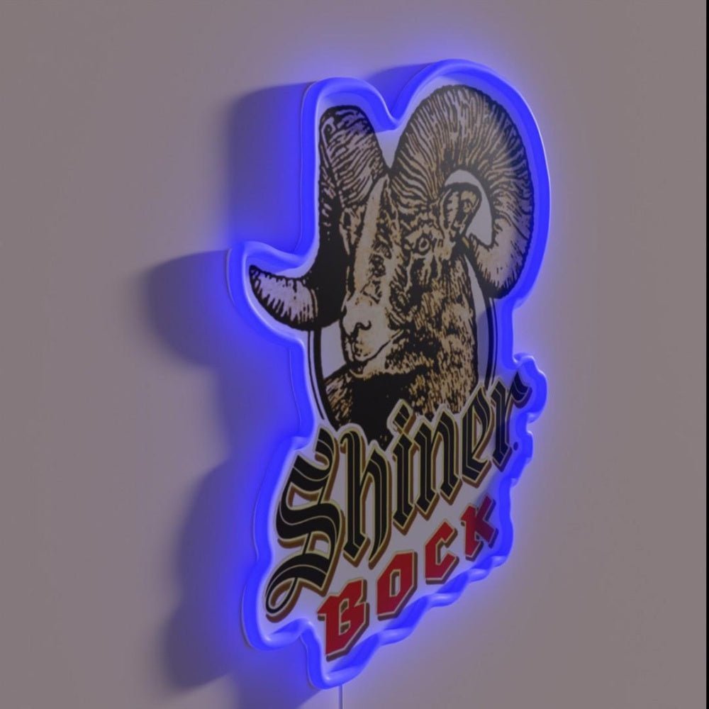 Vintage Shiner Bock Beeer Classic Rgb Led Neon Sign - Shineneon