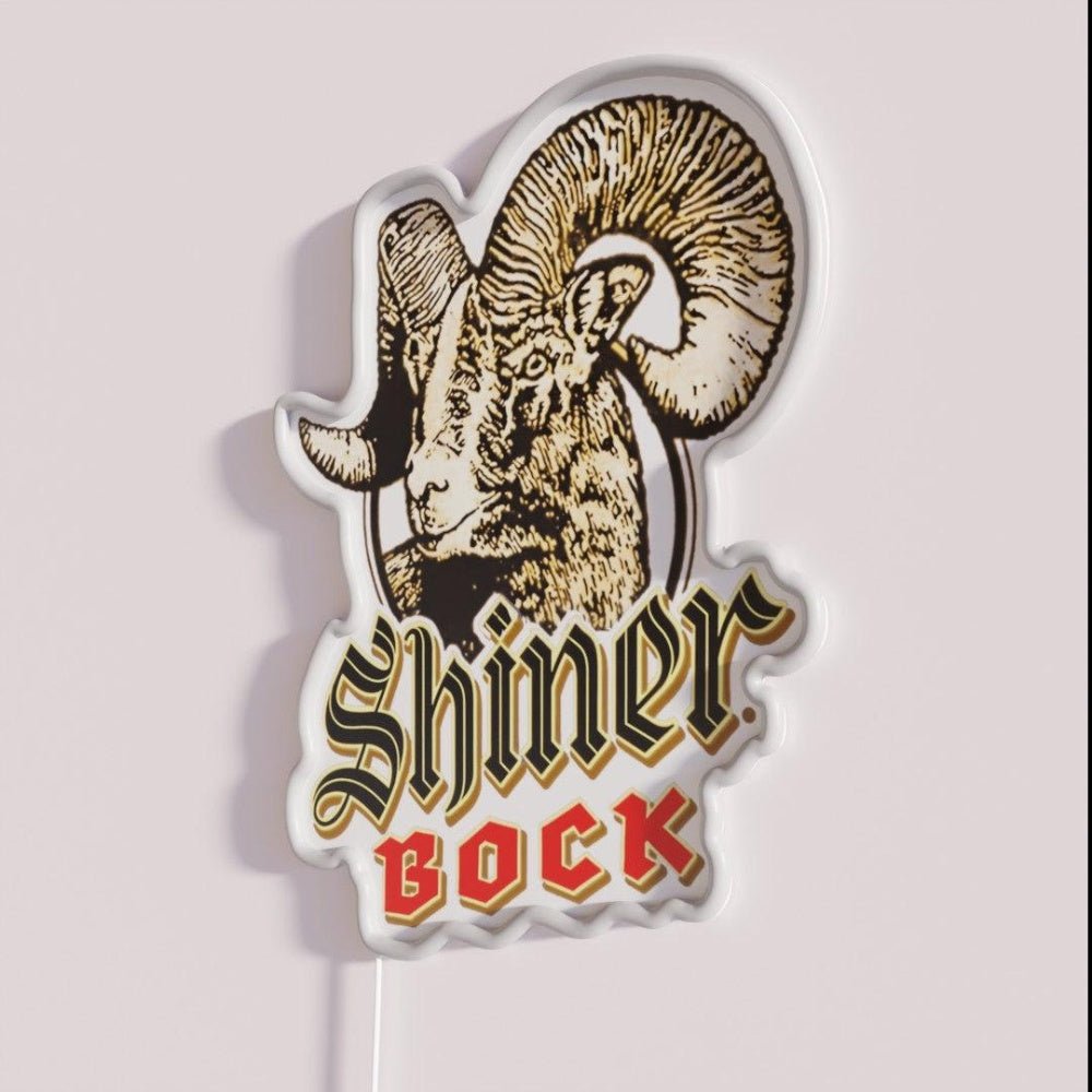 Vintage Shiner Bock Beer Rgb Led Neon Sign - Shineneon