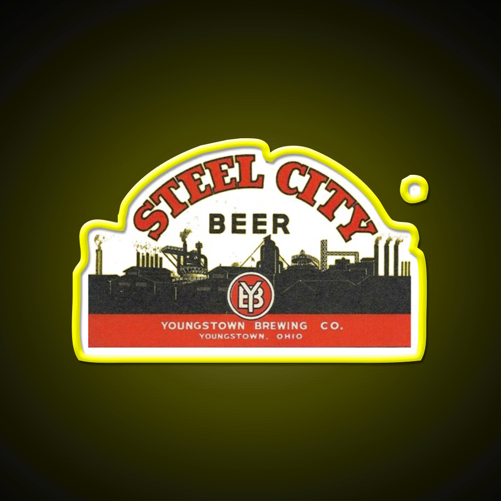 Vintage Sl City Beer Youngstown Ohio Beer Bar Decor Led Neon Sign Rgb Color