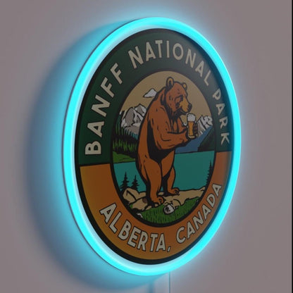 Vintage Style Banff Decal Rgb Led Neon Sign - Shineneon