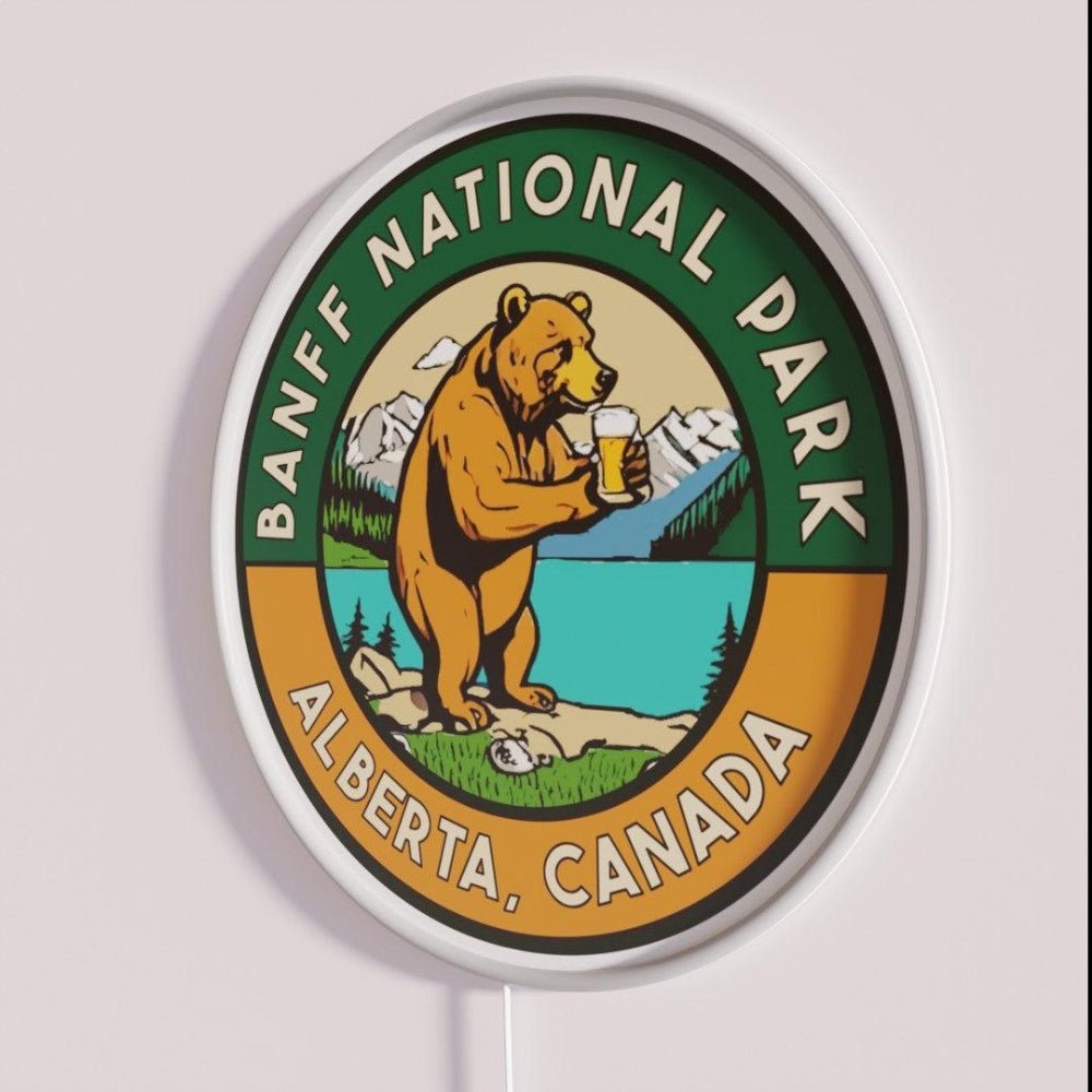 Vintage Style Banff Decal Rgb Led Neon Sign - Shineneon