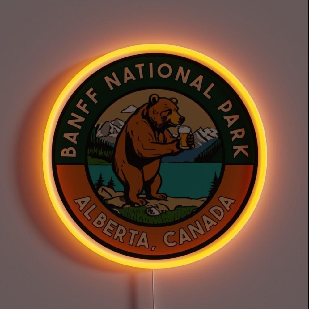 Vintage Style Banff Decal Rgb Led Neon Sign - Shineneon
