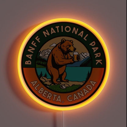 Vintage Style Banff Decal Rgb Led Neon Sign - Shineneon