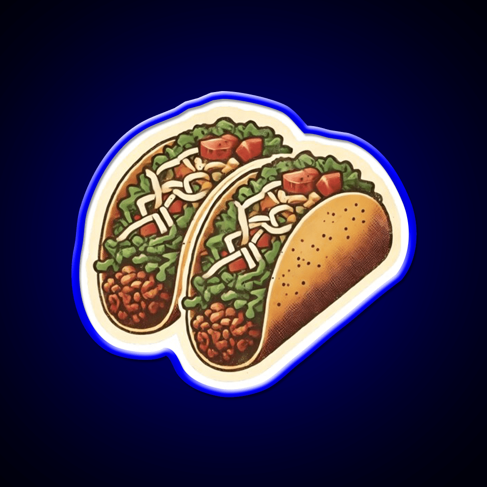 Vintage Taco Led Neon Sign Of Mexican Taco Led Neon Sign Rgb Color - Shineneon