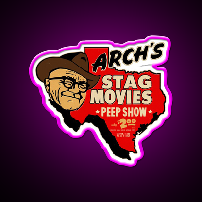 Vintage Texas Adult Movie Resource Whiskey Drink Bar Led Neon Sign Rgb Color