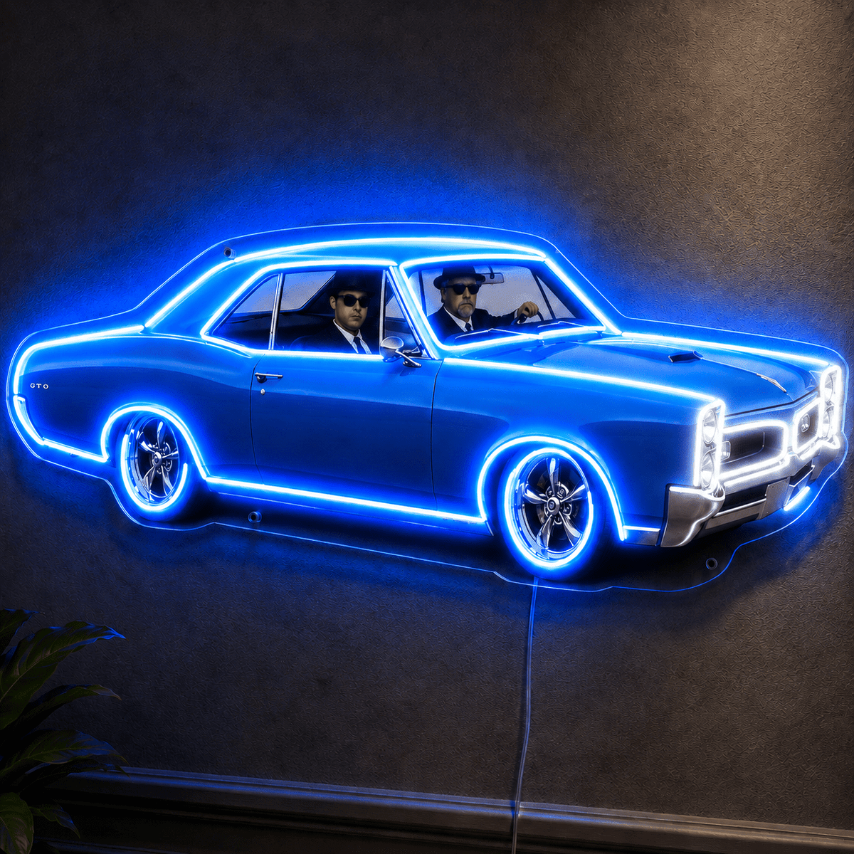 Vintage Two Hot Rod Custom LED Neon Sign - Shineneon