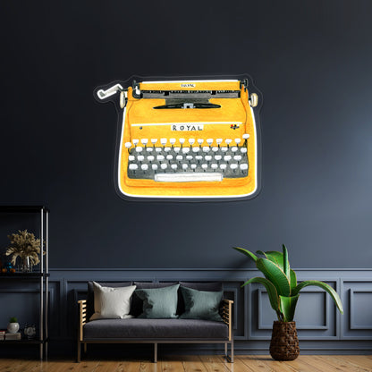 Vintage Typewriter Artwork Neon Signs Custom | Shineneon