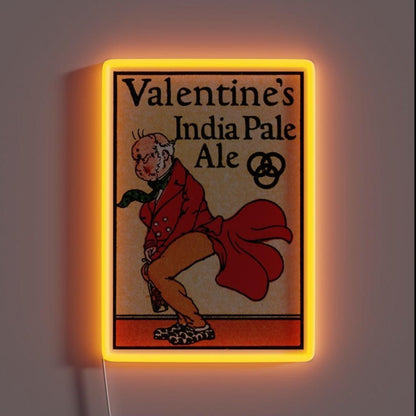 Vintage Valentinesindia Pale Ale Logo Rgb Led Neon Sign - Shineneon