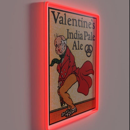 Vintage Valentinesindia Pale Ale Logo Rgb Led Neon Sign - Shineneon
