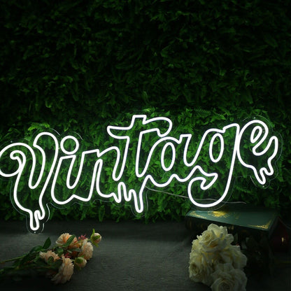 Vintage White Neon Led Sign - Shineneon